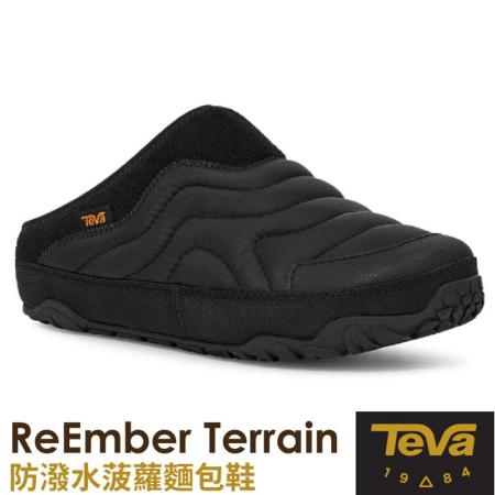 【美國 TEVA】中性款 ReEmber Terrain 防潑水菠蘿麵包鞋.穆勒鞋/1129582 BLK 黑色✿30E010